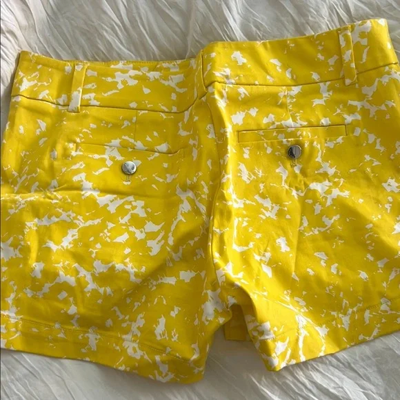 Calvin Klein Yellow High Waist Shorts with Floral Pattern - Picture 6 of 6
